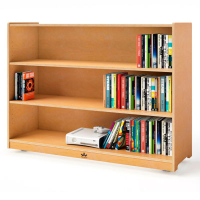 Whitney Brothers 36" Tall Mobile Adjustable Shelf Cabinet