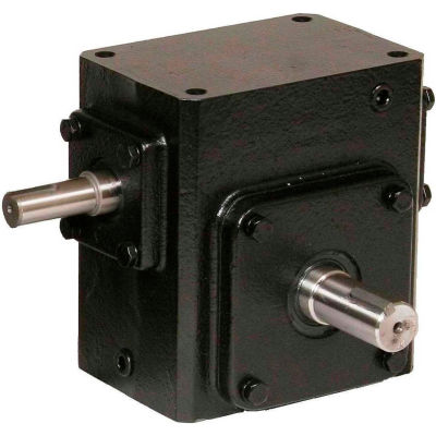 Worldwide HdRS237-10/1-R Cast Iron Right Angle Worm Gear Reducer 10:1 Ratio