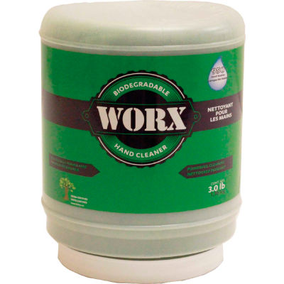WORX® Biodegradable Hand Cleaner, 3 lb Bottle, 4/Pack - 11‐1300