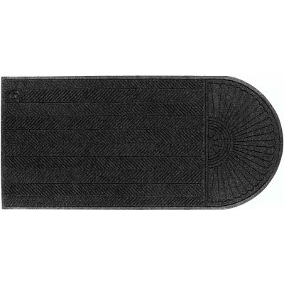 WaterHog® Eco Grand Elite Entrance Mat + One End 3/8" Thick 4' x 18.2' Black