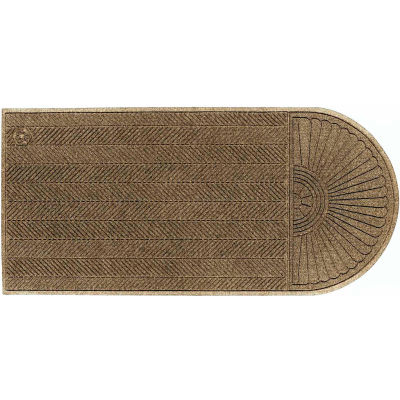 WaterHog® Eco Grand Elite Entrance Mat + One End 3/8" Thick 4' x 5.9' Tan