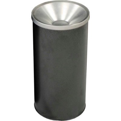 Granite Pre-Galvanized Round Steel Ash Urn, Silver Vein - 2000SVN