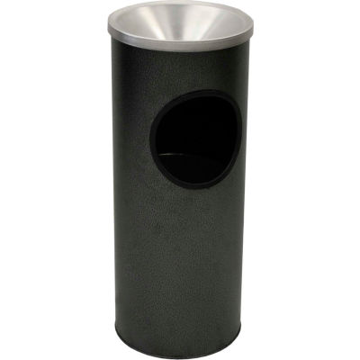 Witt Industries Steel Ash 'N Trash Urn 3 Gallon Silver Vein - 3000SVN