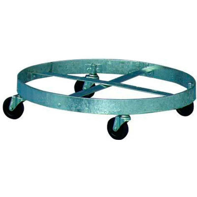 Drum Dolly 24" Diameter 4 Casters, Galvanized Steel - DD-200