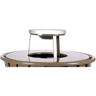 Metal Ash Urn Lid 18-3/4" Diameter, Brown - M2401-ATL-BN