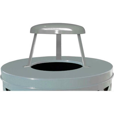 Metal Raincap Top Lid 18-3/4" Diameter, Silver - M2401-RCL-SLV