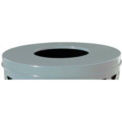 Metal Flat Top Lid 23-3/4" Diameter, Silver - M3601-FTL-SLV