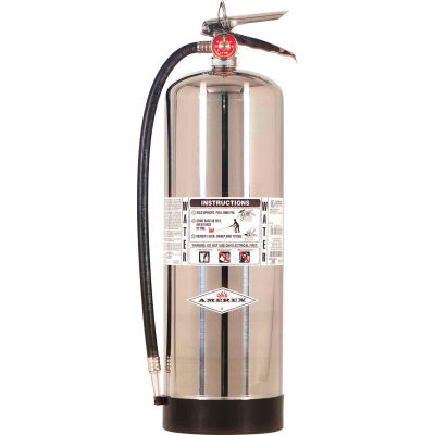 Amerex 2 -1/2 Gallon Water Fire Extinguisher, Wall Mount, Type A