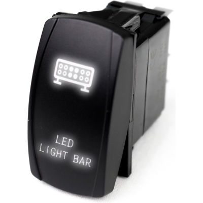 Race Sport LED Rocker Switch with White LED Radiance, LED Light Bar ...