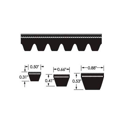 ContiTech Torque-Flex Belt, Cogged, Bx96