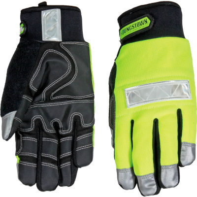 High Visibility Performance Gloves - Safety Lime - Winter - Large