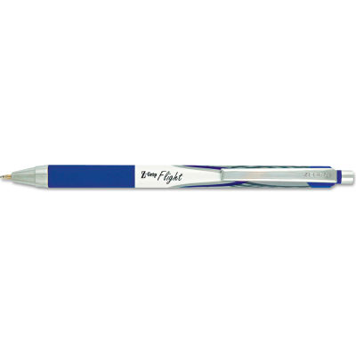 Zebra Z-Grip Flight Retractable Ballpoint Pen 1.2 mm, Bold, Blue, Dozen