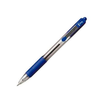 Zebra Z-Grip Ballpoint Retractable Pen, 1.0mm, Blue Ink, Dozen