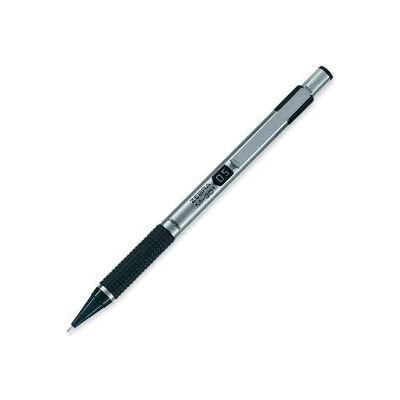 Zebra M-301 Mechanical Pencil, 0.5 mm, Stainless Steel w/Black Accents Barrel, Dozen