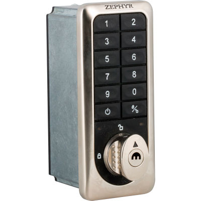Zephyr RFID Electronic Locker Lock 6210 Keypad and Card Access Option - Vertical Keypad