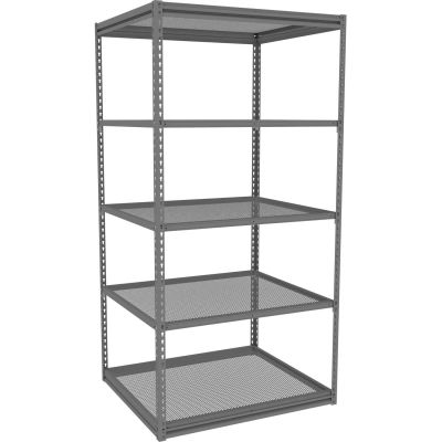 Tennsco Z-Line Boltless Shelving w/ Perforated Steel Industrial Shelves- 42"W x 36"D x 84"H- Starter