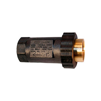 Zurn 1UFX1F-705 1 In. Union FNPT x FNPT Dual Check Valve - 175 PSI - Lead-Free Cast Bronze