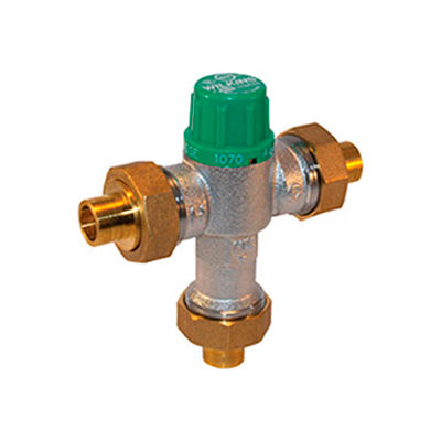 Zurn 34-ZW1070XL 3/4 In. FNPT Thermostatic Mixing Valve - Lead-Free Cast Bronze - ASSE1016, ASSE1070