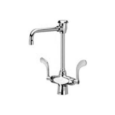 Zurn Double Lab Faucet with 6" Vacuum Breaker Spout and 4" Wrist Blade Handles - Lead Free