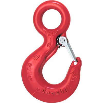Crosby L-320AN S/C Alloy Hook Eye w/Latch, 3T WLL