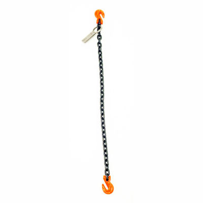 Mazzella Lifting B151109 10' Single Leg Chain Sling W/ Grab Hook