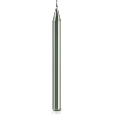 0.060" Dia., 1/8" Shank, 0.180" LOC, 1-1/2" OAL, 2 Flute Carbide Square Single End Mill, ALTIN