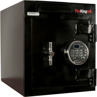 FireKing Drop Drawer Safe B1512WD-FK1 12-13/16 x 17-1/4 x 15-3/16 Electronic Lock 1.44 Cu Ft Black