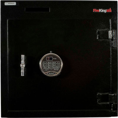 FireKing Deposit Slot Safe B2020S-FK1 20-1/2"W x 20"D x 20-1/2"H Electronic Lock 3.68 Cu. Ft. Black