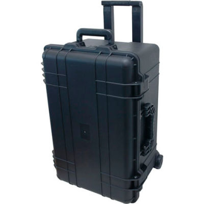 TZ Case Cape Buffalo Waterproof Utility Wheeled Case CB-028-B - 24-5/8"L x 16-1/2"W x 13-3/8"H Black