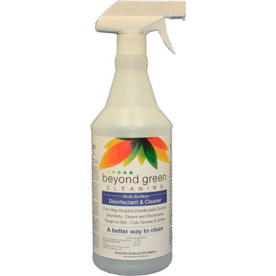 Beyond Green Cleaning Multi-Surface Disinfectant & Cleaner, 32 oz. Bottle, 12 Bottles/Case