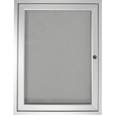 Ghent Enclosed Bulletin Board - Outdoor / Indoor - 1 Door - Vinyl - 24 ...