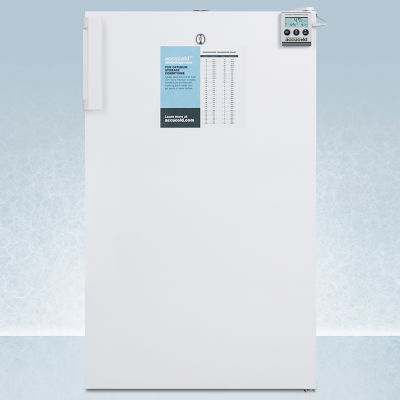 Summit FF511LMED 20" Wide Counter Height Medical All-Refrigerator, 4.1 Cu.Ft. Capacity