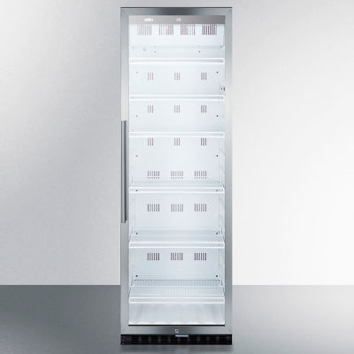 Summit SCR1400W - Commercial Glass Door, Full-Sized Beverage Merchandiser