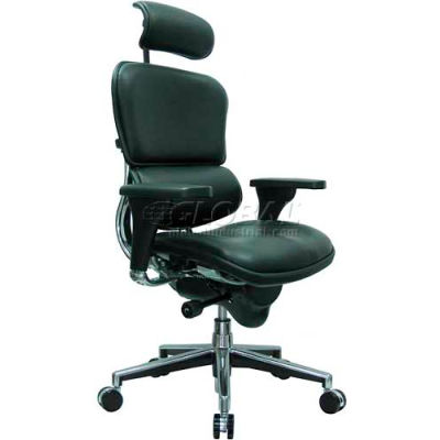 Eurotech Ergohuman Executive High Back Chair - LE9ERG(N) - Black Leather