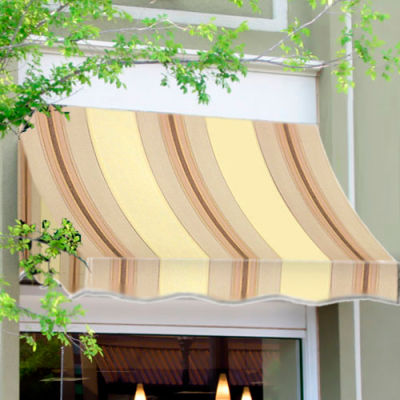 Awntech NT22-8GCK, Window/Entry Awning 8-3/8'W x 2-9/16'H x 2'D Gray/Cream/Black