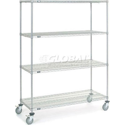 Nexelate® Wire Shelf Truck, 1200 lb. Capacity, 60"L x 24"W x 80"H