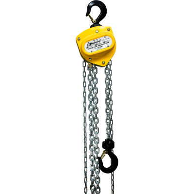 OZ Lifting Manual Chain Hoist w/Std. Overload Protection 1-1/2 Ton Cap. 20' Lift