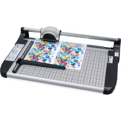 United Rotary Paper Trimmer - 18" Cutting Length - 15 Sheet Capacity - Gray