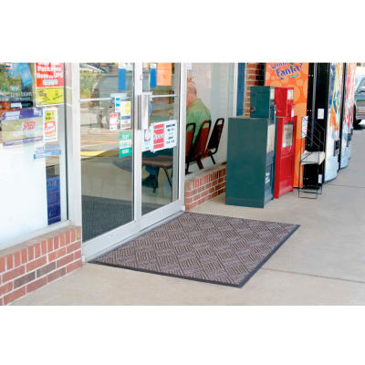 WaterHog® Diamondcord Entrance Mat 3/8" Thick 3' x 5' Brown