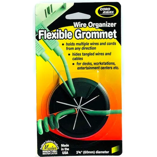 CordAway Flexible Grommet - Grommet - Black - 1 CordAway Flexible Grommet - Grommet - Black - 1
