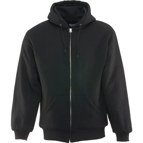 Insulated Quilted Sweatshirt Regular, Black - 2XL