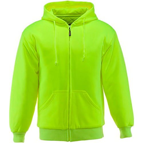 RefrigiWear® Insulated Quilted Sweatshirt, Lime, 15° Comfort Rating, Medium, 0488RHVLMED
