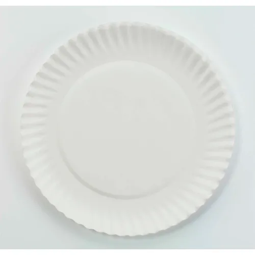 AJM White Paper Plates, 6 Diameter