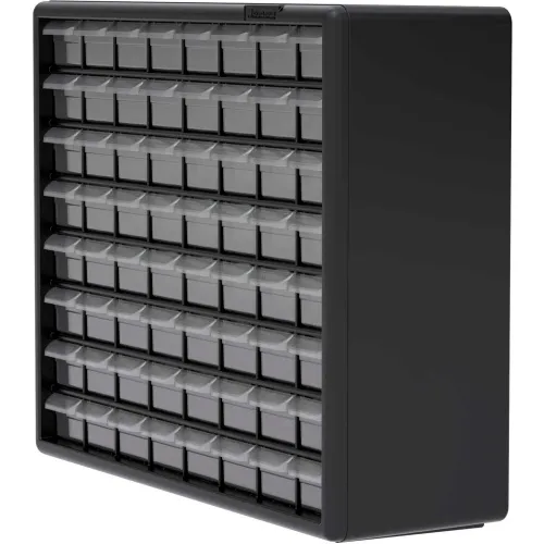 Akro-Mils 64-Drawer Plastic Storage Cabinet (Black)