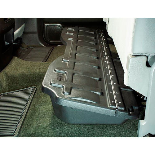 Du-Ha® 2014-2018 Silverado/Sierra Light & HD Double Crew Cab Underseat Storage Gun Case, Black