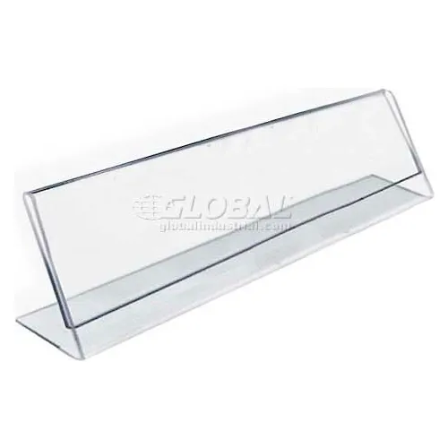 Global Approved 112702 Horizontal Nameplate Acrylic Sign Holder, 6" x 2"
