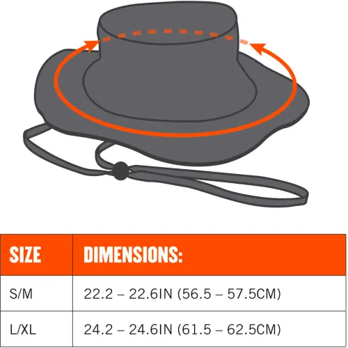 Ergodyne 12603 Chill-Its 8936 Lightweight Mesh Paneling Ranger Hat, Large/X-Large, Olive