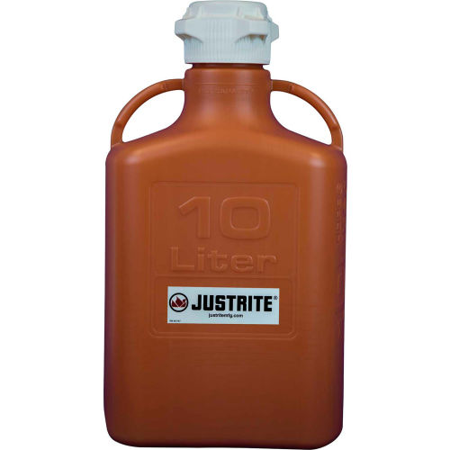 Justrite 12921 Carboy, HDPE, 10-Liter