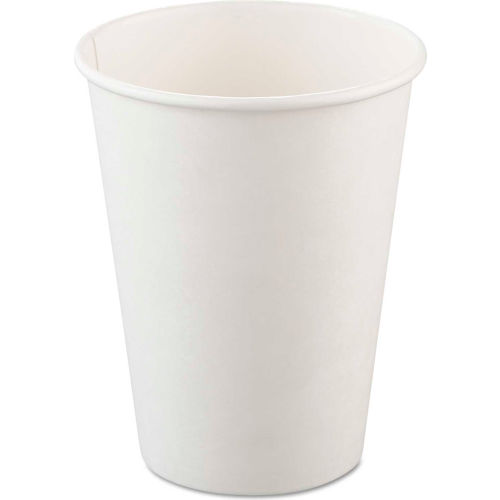 SOLO&#174; Cup Company Polycoated Hot Paper Cups, 12 Oz., White, 50/Bag