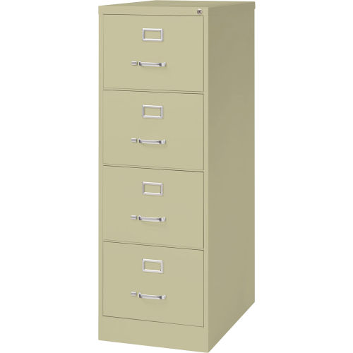 Hirsh Industries&#174; 26-1/2" Deep Vertical File Cabinet 4-Drawer Legal Size - Putty